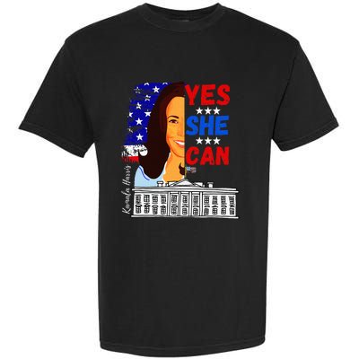 Yes She Can Kamala Harris 2024 Us Presidential Election Garment-Dyed Heavyweight T-Shirt