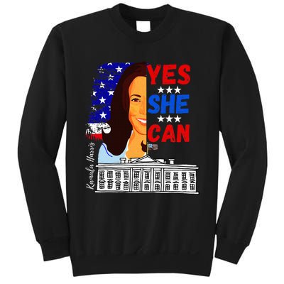 Yes She Can Kamala Harris 2024 Us Presidential Election Sweatshirt