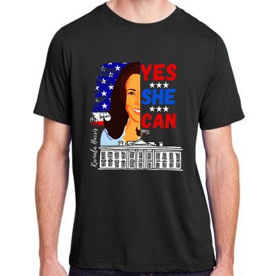 Yes She Can Kamala Harris 2024 Us Presidential Election Adult ChromaSoft Performance T-Shirt