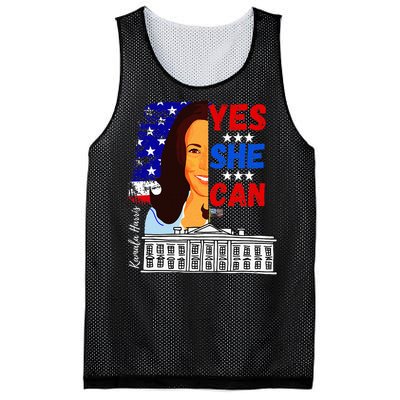 Yes She Can Kamala Harris 2024 Us Presidential Election Mesh Reversible Basketball Jersey Tank