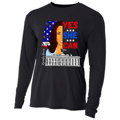 Yes She Can Kamala Harris 2024 Us Presidential Election Cooling Performance Long Sleeve Crew