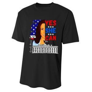 Yes She Can Kamala Harris 2024 Us Presidential Election Performance Sprint T-Shirt