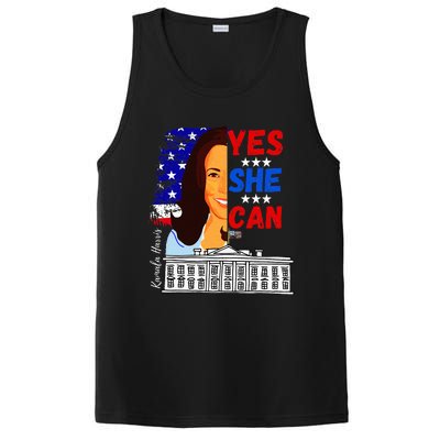 Yes She Can Kamala Harris 2024 Us Presidential Election PosiCharge Competitor Tank