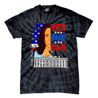 Yes She Can Kamala Harris 2024 Us Presidential Election Tie-Dye T-Shirt