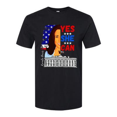 Yes She Can Kamala Harris 2024 Us Presidential Election Softstyle CVC T-Shirt