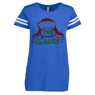 You Serious Clark? Enza Ladies Jersey Football T-Shirt