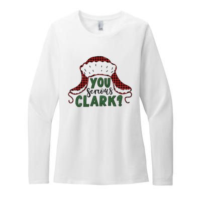 You Serious Clark? Womens CVC Long Sleeve Shirt