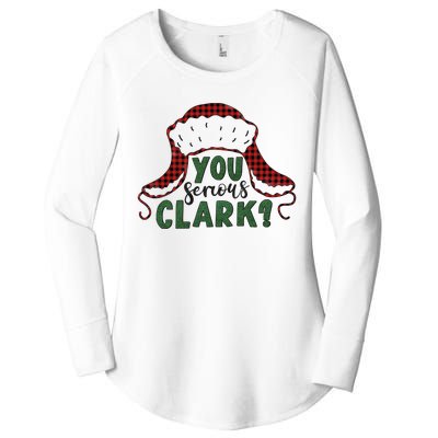 You Serious Clark? Women's Perfect Tri Tunic Long Sleeve Shirt