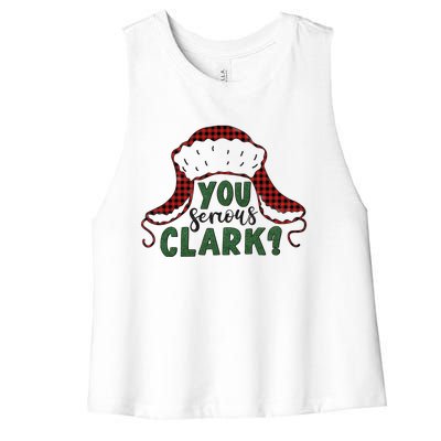 You Serious Clark? Women's Racerback Cropped Tank