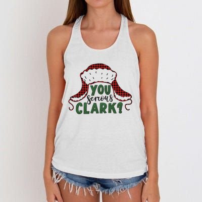 You Serious Clark? Women's Knotted Racerback Tank