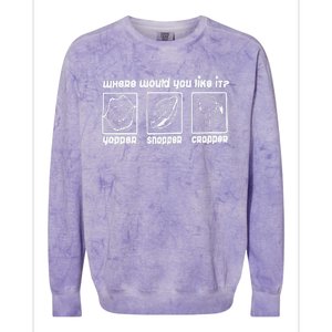 Yapper Snapper Crapper Colorblast Crewneck Sweatshirt