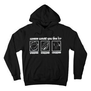 Yapper Snapper Crapper Tall Hoodie