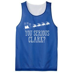 You Serious Clark Santa Claus Reindeer Sleigh Xmas Holiday Gift Mesh Reversible Basketball Jersey Tank