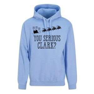 You Serious Clark Santa Claus Reindeer Sleigh Xmas Holiday Gift Unisex Surf Hoodie