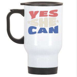 Yes She Can Stainless Steel Travel Mug