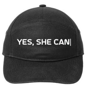 Yes She Can 7-Panel Snapback Hat