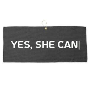 Yes She Can Large Microfiber Waffle Golf Towel