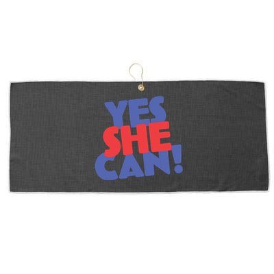 Yes She Can Large Microfiber Waffle Golf Towel