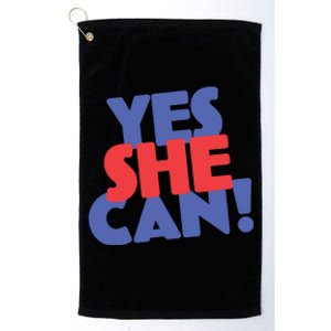 Yes She Can Platinum Collection Golf Towel