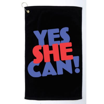 Yes She Can Platinum Collection Golf Towel