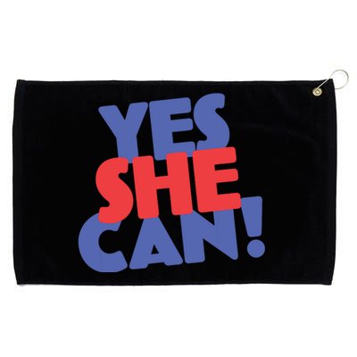 Yes She Can Grommeted Golf Towel