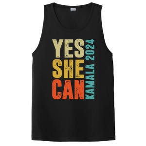 Yes She Can Kamala 2024 Retro Colors PosiCharge Competitor Tank