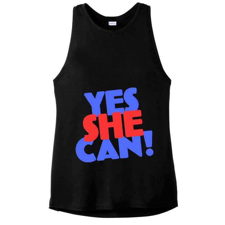 Yes She Can Ladies PosiCharge Tri-Blend Wicking Tank