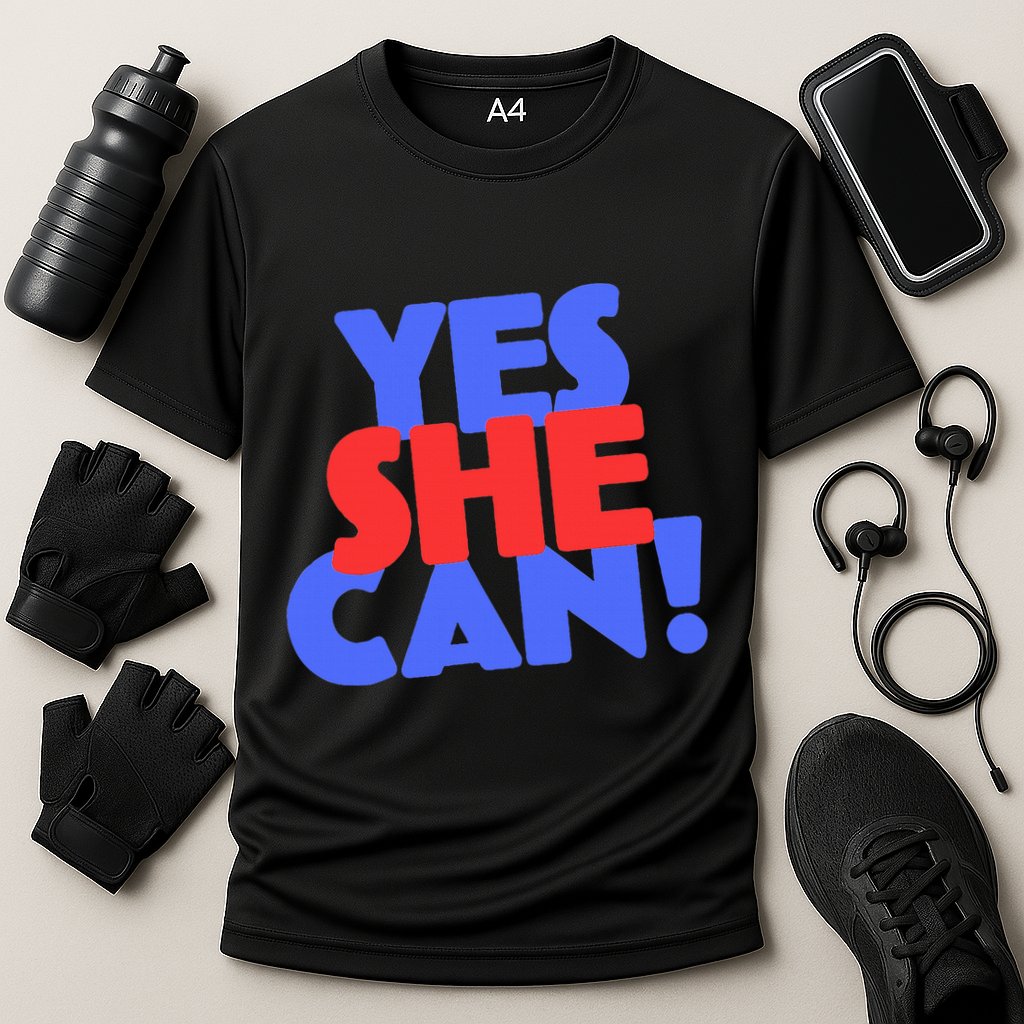 Yes She Can Cooling Performance Crew T-Shirt