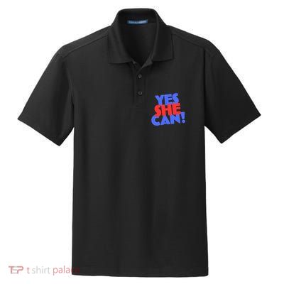 Yes She Can Dry Zone Grid Polo