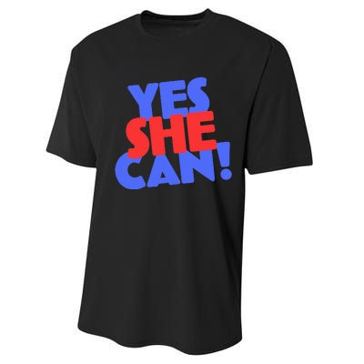 Yes She Can Performance Sprint T-Shirt