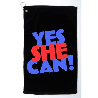 Yes She Can Golf Towel