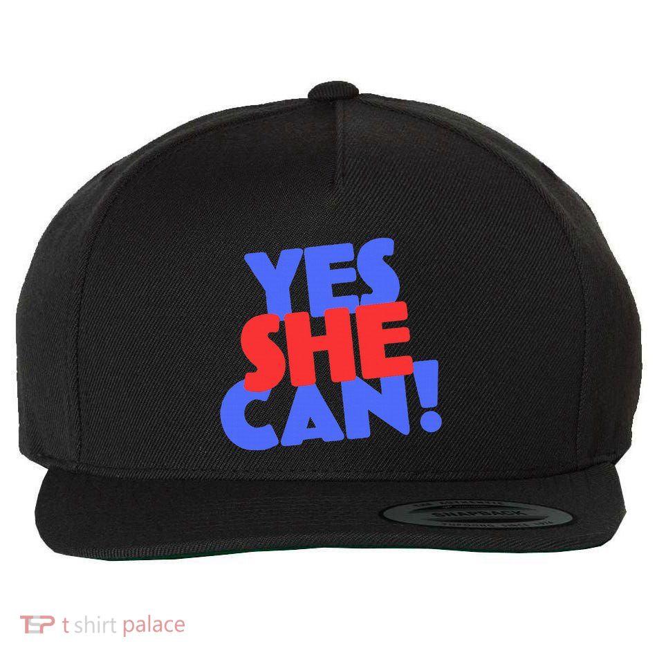 Yes She Can Wool Snapback Cap