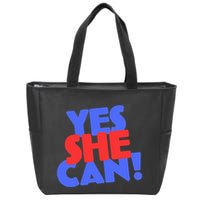 Yes She Can Zip Tote Bag