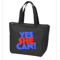 Yes She Can Zip Tote Bag