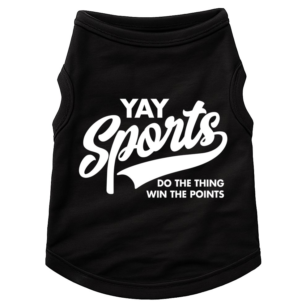 Yay Sports Do The Thing Win The Points Swash White Doggie Tank