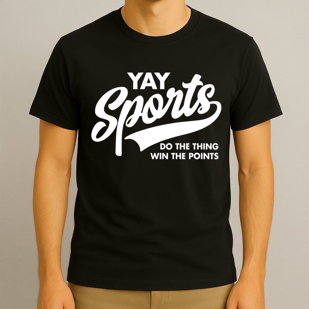 Yay Sports Do The Thing Win The Points Swash White T-Shirt