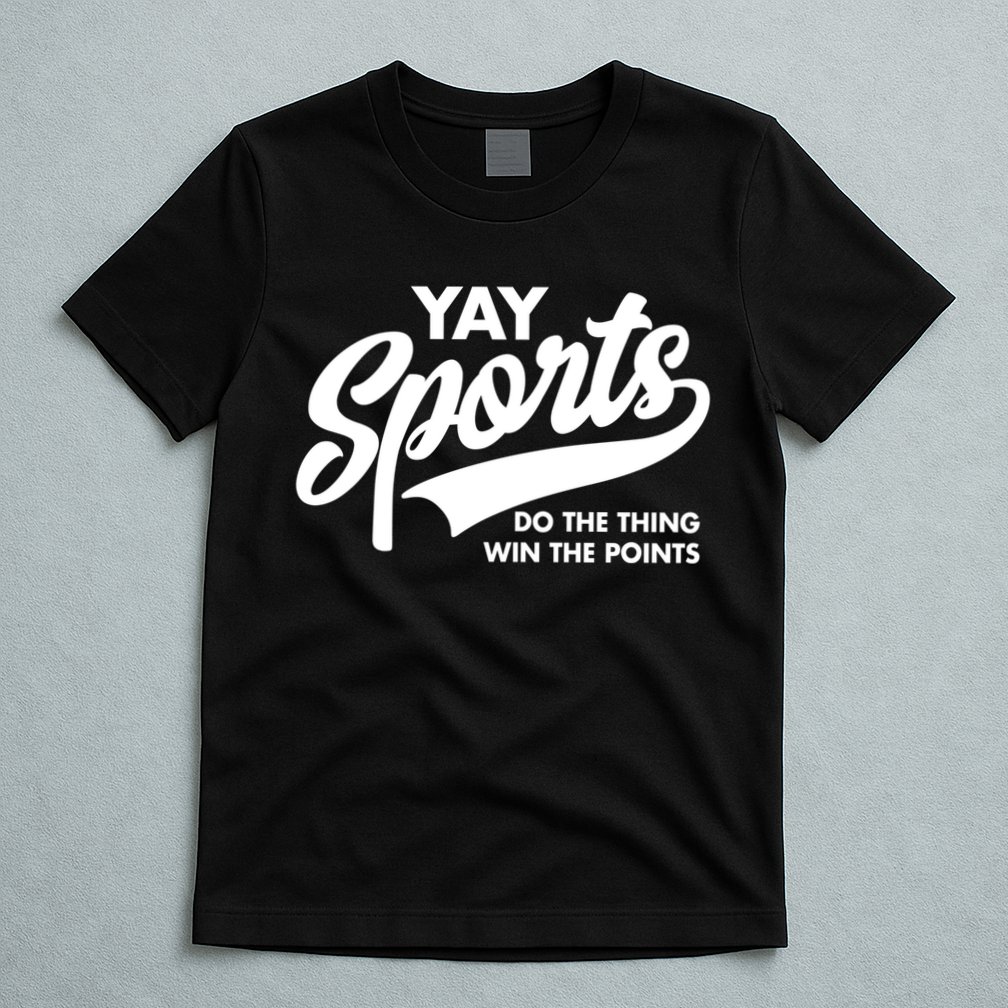 Yay Sports Do The Thing Win The Points Swash White T-Shirt