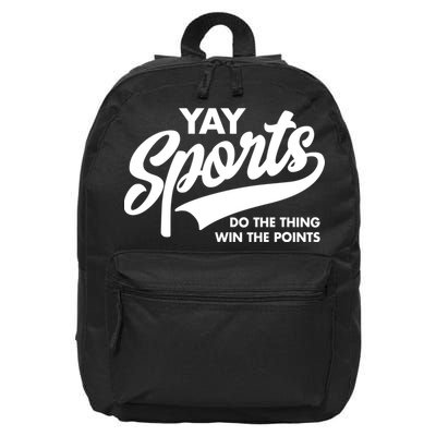 Yay Sports Do The Thing Win The Points Swash White 16 in Basic Backpack