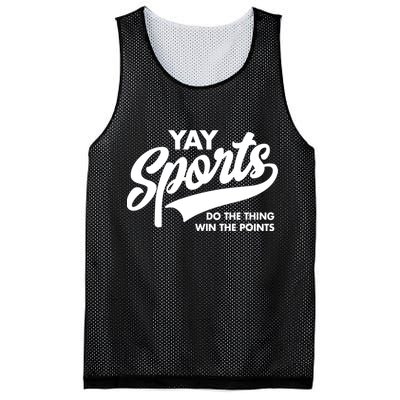 Yay Sports Do The Thing Win The Points Swash White Mesh Reversible Basketball Jersey Tank
