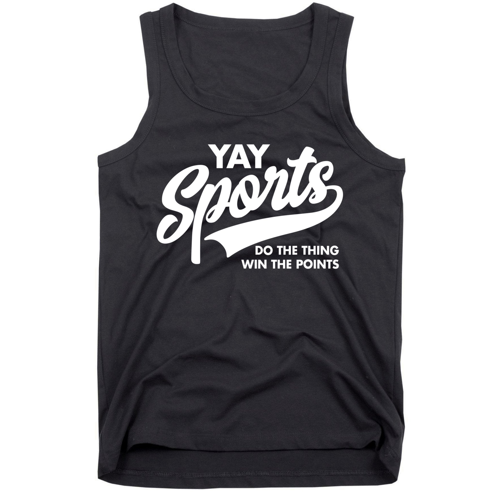 Yay Sports Do The Thing Win The Points Swash White Tank Top