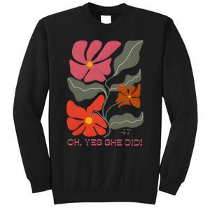 Yes She Did Boho Floral Kamala Wins She Won! Sweatshirt