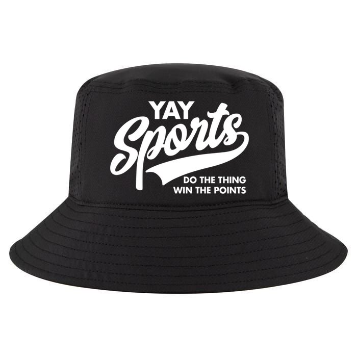 Yay Sports Do The Thing Win The Points Swash White Gift Cool Comfort Performance Bucket Hat