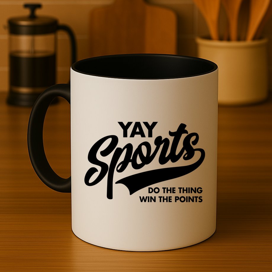Yay Sports Do The Thing Win The Points Swash White Gift Mug