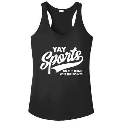 Yay Sports Do The Thing Win The Points Swash White Gift Ladies PosiCharge Competitor Racerback Tank