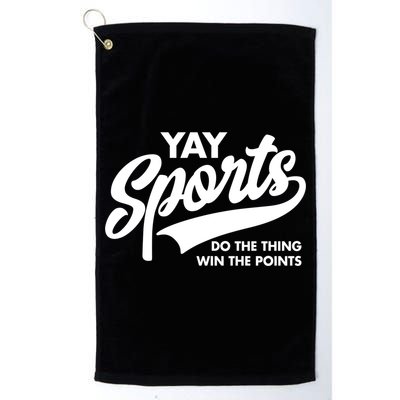 Yay Sports Do The Thing Win The Points Swash White Gift Golf Towel