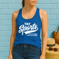 Yay Sports Do The Thing Win The Points Swash White Gift Womens Tank Top