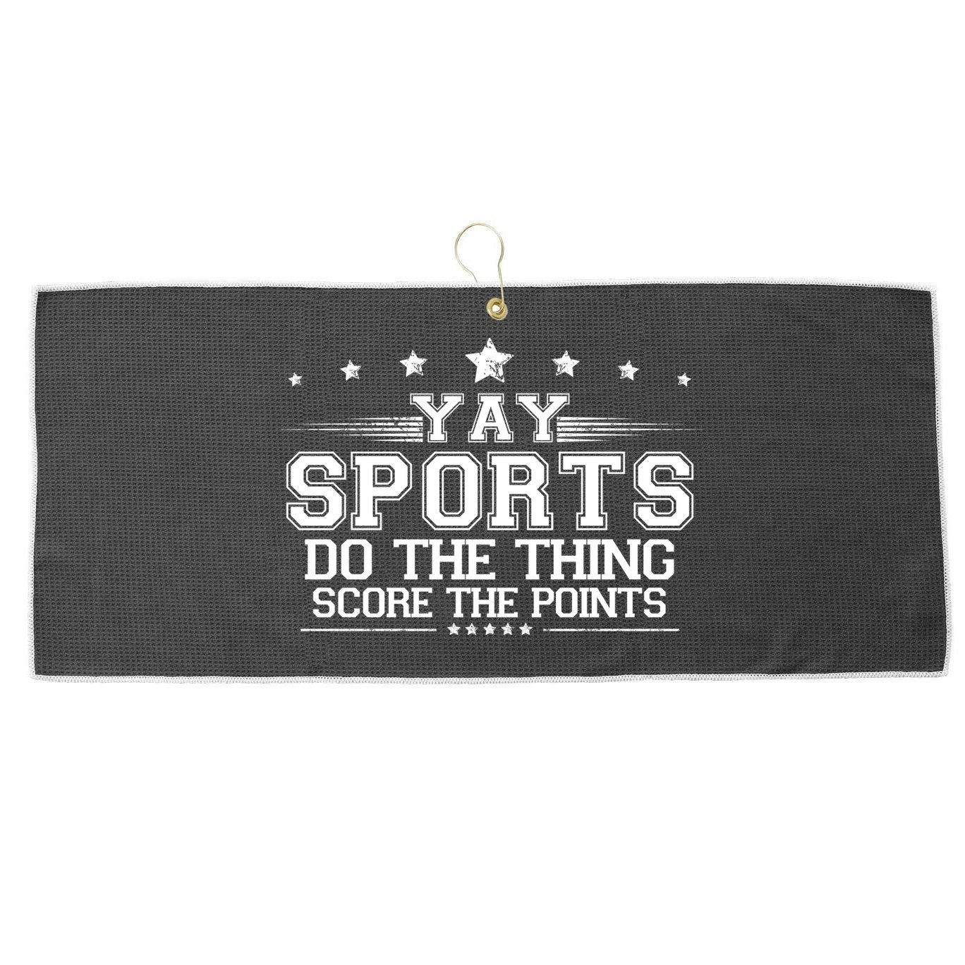 Yay Sports Do The Thing Score The Points Large Microfiber Waffle Golf Towel