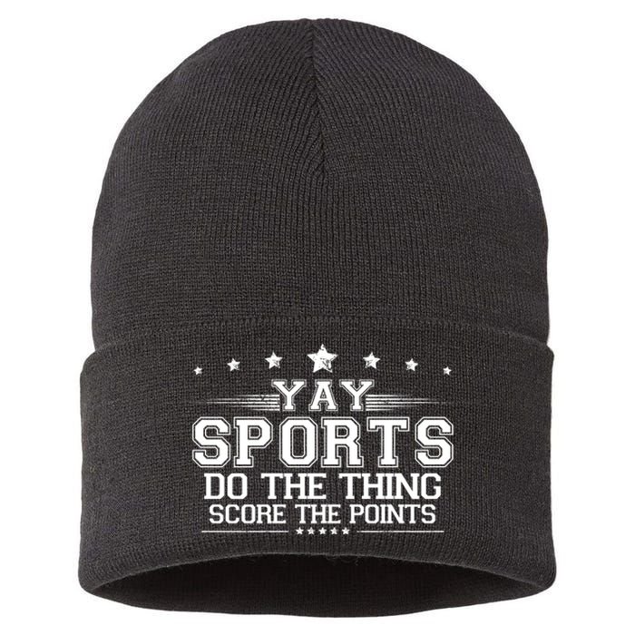 Yay Sports Do The Thing Score The Points Sustainable Knit Beanie