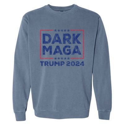 Yard Sign Donald Trump 2024 Dark Maga Trump Garment-Dyed Sweatshirt