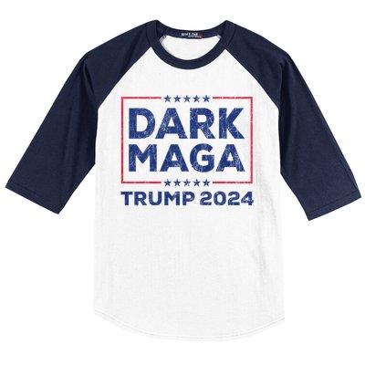 Yard Sign Donald Trump 2024 Dark Maga Trump Baseball Sleeve Shirt